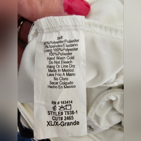 21 Saints White Bodysuit Women's Size XL NWT - Picture 6 of 7